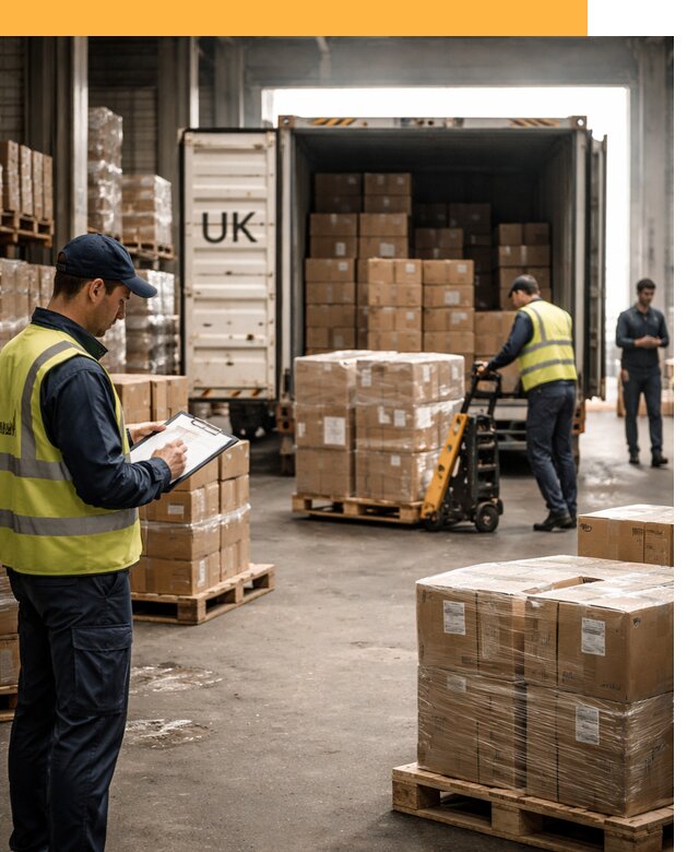 Доставка грузов из Великобритании с таможенным оформлением от 12701