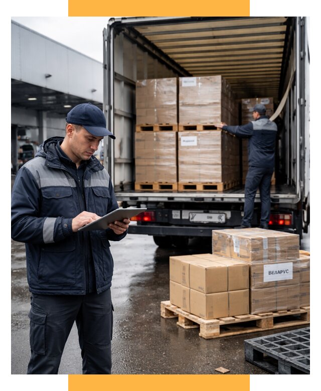 Доставка грузов из Беларуси от 15242 р. логистика СетСервис-Крр