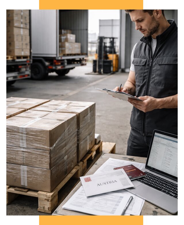 Доставка в Австрию от 66047 р. Логистика и экспорт СетСервис-Крр