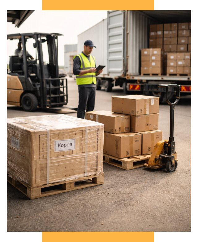 Доставка грузов в Корею из России от 35564 р. | СетСервис-Крр