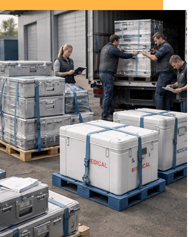 Перевозка медицинского оборудования по всему миру от 15242 руб